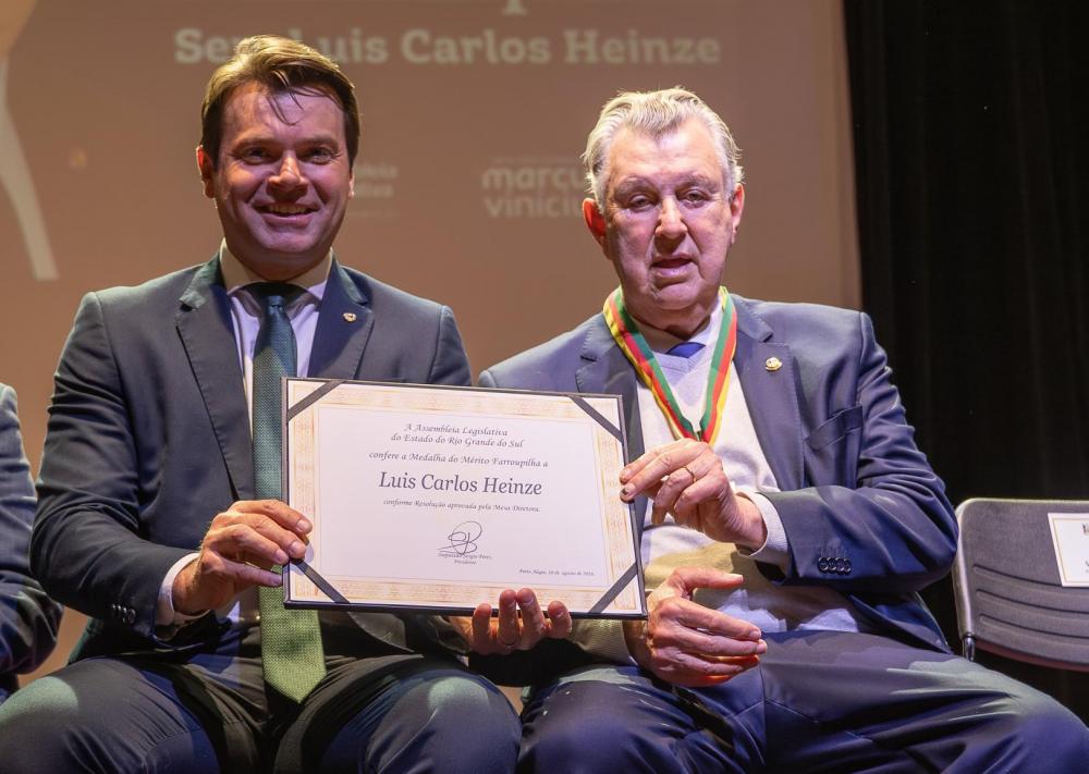 O discurso que emocionou a plateia na homenagem a Heinze da Alergs