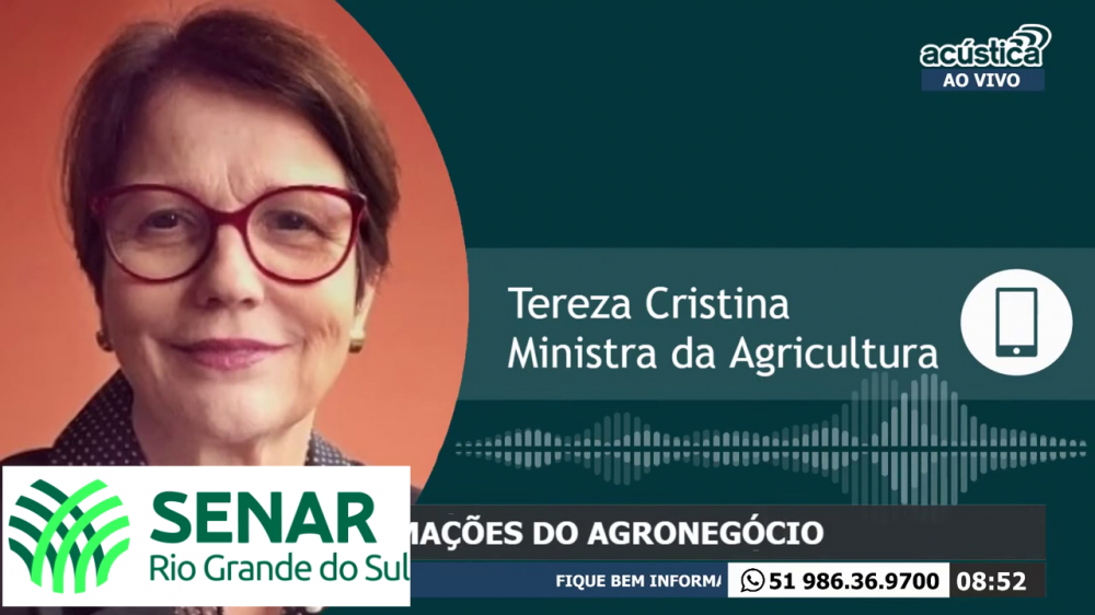 “Vêm coisas muito boas pela frente”, diz Tereza Cristina no Conexão Rural